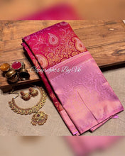 Load image into Gallery viewer, VK Angavai Silky Soft Kanjivaram Pattu with Meena Butta Sarees - Sheetal Fashionzz