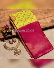 Load image into Gallery viewer, VK Angavai Silky Soft Kanjivaram Pattu with Meena Butta Sarees - Sheetal Fashionzz