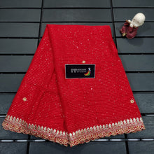 Load image into Gallery viewer, Georgette striped conceptive sequin zari work Lehenga Dupatta - Sheetal Fashionzz