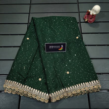 Load image into Gallery viewer, Georgette striped conceptive sequin zari work Lehenga Dupatta - Sheetal Fashionzz