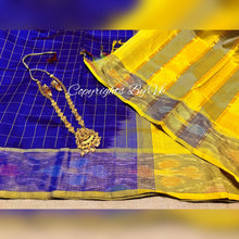 Load image into Gallery viewer, VK Tripura Silk Anamika Checks Sarees - Sheetal Fashionzz