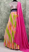 Load image into Gallery viewer, Crushed Silk Crop top Lehenga Set - Sheetal Fashionzz