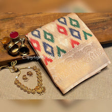 Load image into Gallery viewer, Vk Sarees FEATHER SILK WITH IKKAT WEAVING - Sheetal Fashionzz