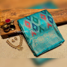 Load image into Gallery viewer, Vk Sarees FEATHER SILK WITH IKKAT WEAVING - Sheetal Fashionzz