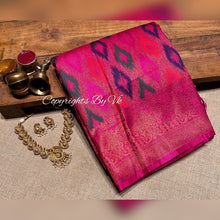 Load image into Gallery viewer, Vk Sarees FEATHER SILK WITH IKKAT WEAVING - Sheetal Fashionzz