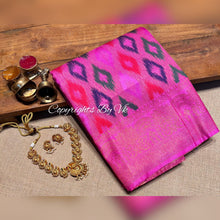 Load image into Gallery viewer, Vk Sarees FEATHER SILK WITH IKKAT WEAVING - Sheetal Fashionzz