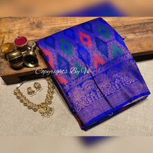 Load image into Gallery viewer, Vk Sarees FEATHER SILK WITH IKKAT WEAVING - Sheetal Fashionzz