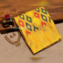 Load image into Gallery viewer, Vk Sarees FEATHER SILK WITH IKKAT WEAVING - Sheetal Fashionzz