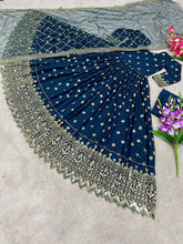 Load image into Gallery viewer, Designer Party Wear Look Heavy Embroidery Sequence Work Gowns - Sheetal Fashionzz