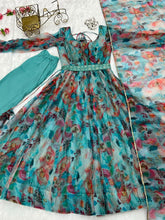 Load image into Gallery viewer, Organza PartyWear Anarkali Gowns - Sheetal Fashionzz