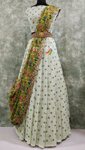 Load image into Gallery viewer, Handloom Georgette lehenga with sequence butta - Sheetal Fashionzz