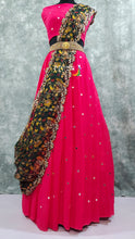 Load image into Gallery viewer, Georgette Lehenga/Crop top Lehenga with cutwork dupatta - Sheetal Fashionzz