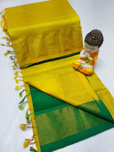 Load image into Gallery viewer, TRIPURA HALF N HALF HANDLOOM SILK SAREES - Sheetal Fashionzz