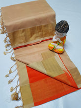 Load image into Gallery viewer, TRIPURA HALF N HALF HANDLOOM SILK SAREES - Sheetal Fashionzz