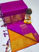 Load image into Gallery viewer, TRIPURA HALF N HALF HANDLOOM SILK SAREES - Sheetal Fashionzz