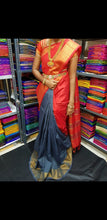 Load image into Gallery viewer, TRIPURA HALF N HALF HANDLOOM SILK SAREES - Sheetal Fashionzz
