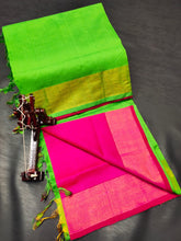 Load image into Gallery viewer, TRIPURA HALF N HALF HANDLOOM SILK SAREES - Sheetal Fashionzz
