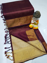 Load image into Gallery viewer, TRIPURA HALF N HALF HANDLOOM SILK SAREES - Sheetal Fashionzz