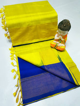Load image into Gallery viewer, TRIPURA HALF N HALF HANDLOOM SILK SAREES - Sheetal Fashionzz