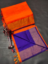 Load image into Gallery viewer, TRIPURA HALF N HALF HANDLOOM SILK SAREES - Sheetal Fashionzz