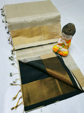 Load image into Gallery viewer, TRIPURA HALF N HALF HANDLOOM SILK SAREES - Sheetal Fashionzz