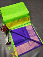 Load image into Gallery viewer, TRIPURA HALF N HALF HANDLOOM SILK SAREES - Sheetal Fashionzz