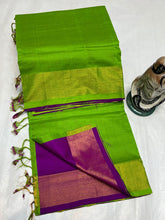 Load image into Gallery viewer, TRIPURA HALF N HALF HANDLOOM SILK SAREES - Sheetal Fashionzz