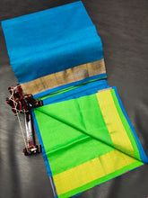 Load image into Gallery viewer, TRIPURA HALF N HALF HANDLOOM SILK SAREES - Sheetal Fashionzz