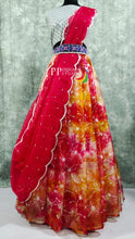 Load image into Gallery viewer, Pure HANDLOOM BANARASI ORGANZA Lehenga