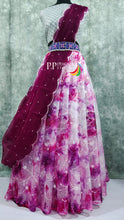 Load image into Gallery viewer, Pure HANDLOOM BANARASI ORGANZA Lehenga