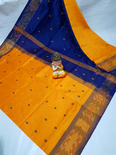 Load image into Gallery viewer, Tripura Silk with pochampalli border in Nakshatra Buta sarees - Sheetal Fashionzz