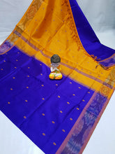 Load image into Gallery viewer, Tripura Silk with pochampalli border in Nakshatra Buta sarees - Sheetal Fashionzz