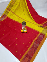 Load image into Gallery viewer, Tripura Silk with pochampalli border in Nakshatra Buta sarees - Sheetal Fashionzz