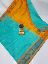 Load image into Gallery viewer, Tripura Silk with pochampalli border in Nakshatra Buta sarees - Sheetal Fashionzz