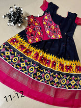 Load image into Gallery viewer, Bhagalpuri kids long frock with coat