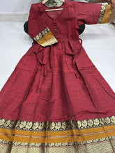Load image into Gallery viewer, TRADITIONAL NARAYANPET COTTON LONG FROCK GOWNS
