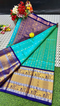 Load image into Gallery viewer, Kuppatam Kanchi Plate Silk Sarees - Sheetal Fashionzz