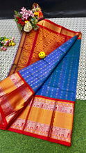 Load image into Gallery viewer, Kuppatam Kanchi Plate Silk Sarees - Sheetal Fashionzz