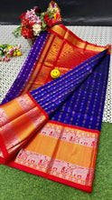 Load image into Gallery viewer, Kuppatam Kanchi Plate Silk Sarees - Sheetal Fashionzz