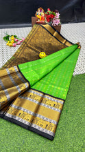Load image into Gallery viewer, Kuppatam Kanchi Plate Silk Sarees - Sheetal Fashionzz