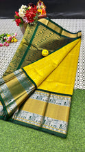 Load image into Gallery viewer, Kuppatam Kanchi Plate Silk Sarees - Sheetal Fashionzz
