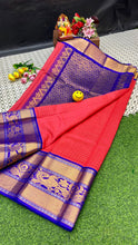 Load image into Gallery viewer, Kuppatam Kanchi Plate Silk Sarees - Sheetal Fashionzz