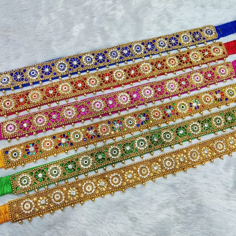 Maggam Work Cloth Hip Belt Designs Maggam Work Waistbelt |Hip