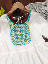 Load image into Gallery viewer, White Anarkali Dupatta Palazzo set