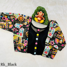 Load image into Gallery viewer, Floral Digital Print with Aari work Readymade Blouse