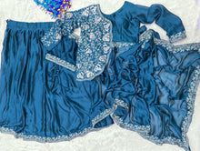 Load image into Gallery viewer, Ready To Wear Saree With Embroidery Saree With Half Koti Design