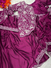 Load image into Gallery viewer, Ready To Wear Saree With Embroidery Saree With Half Koti Design