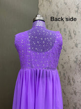 Load image into Gallery viewer, GEORGETTE SEQUENCE LEHENGA SAREE WITH SHRUG