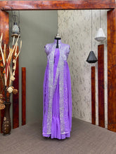 Load image into Gallery viewer, GEORGETTE SEQUENCE LEHENGA SAREE WITH SHRUG