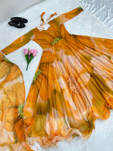 Load image into Gallery viewer, Faux Georgette Anarkali Gowns With Digital Print Work